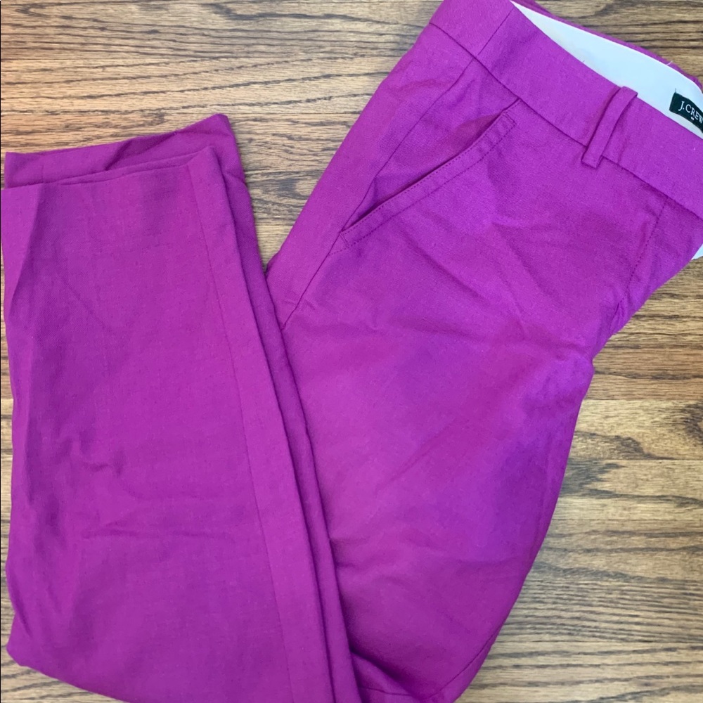 J Crew Purple/Pink Dress Pants